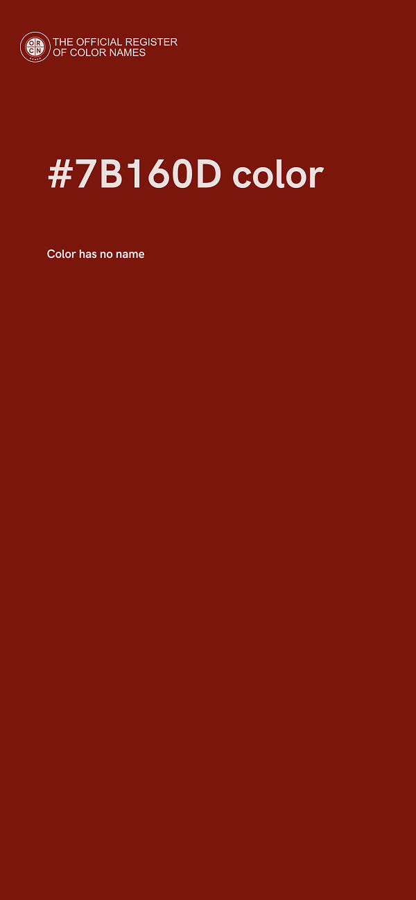 #7B160D color image
