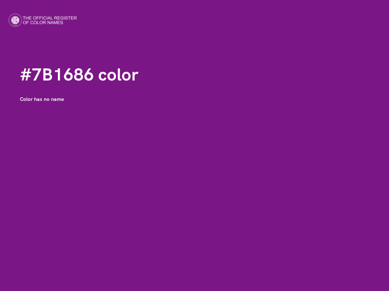 #7B1686 color image