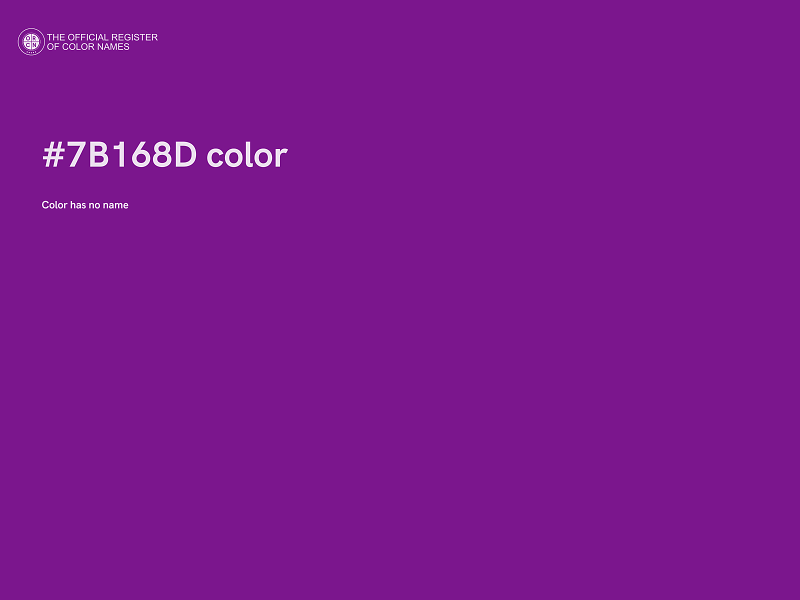 #7B168D color image