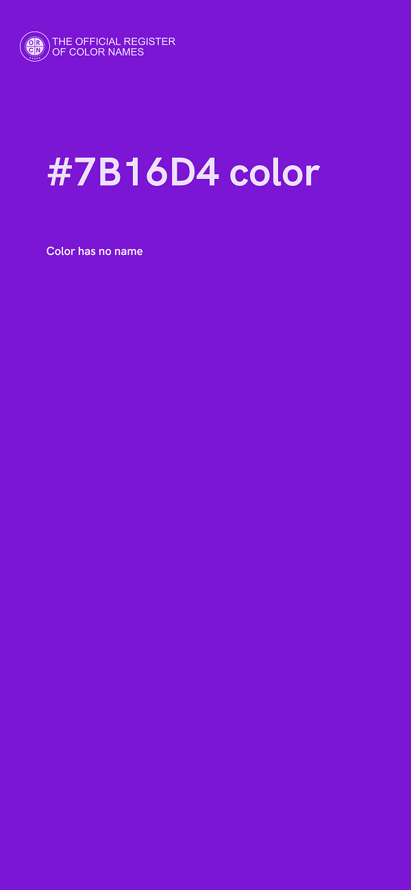 #7B16D4 color image