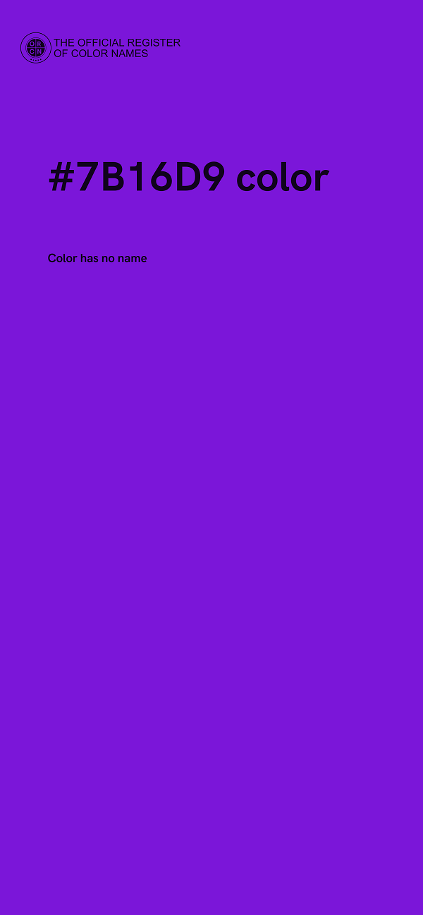 #7B16D9 color image