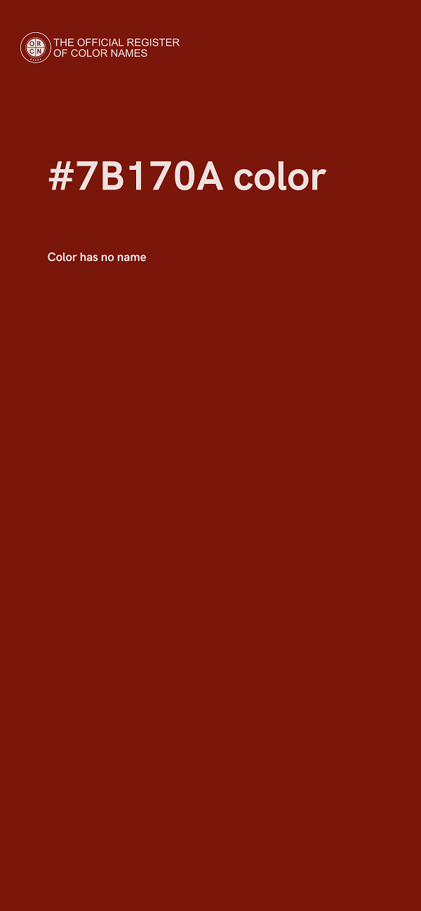 #7B170A color image