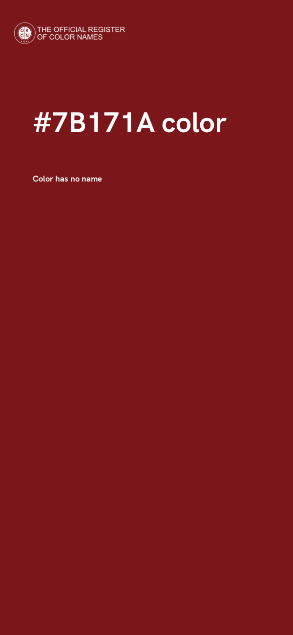 #7B171A color image