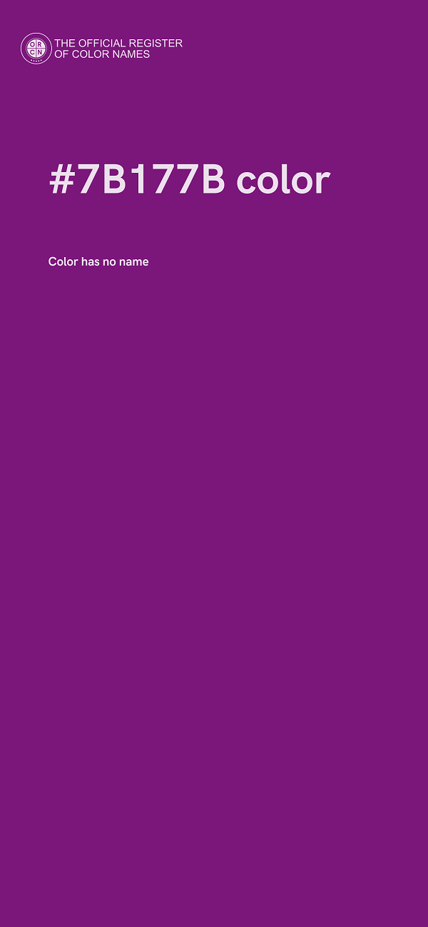 #7B177B color image