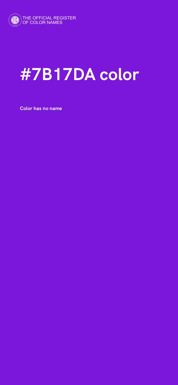#7B17DA color image