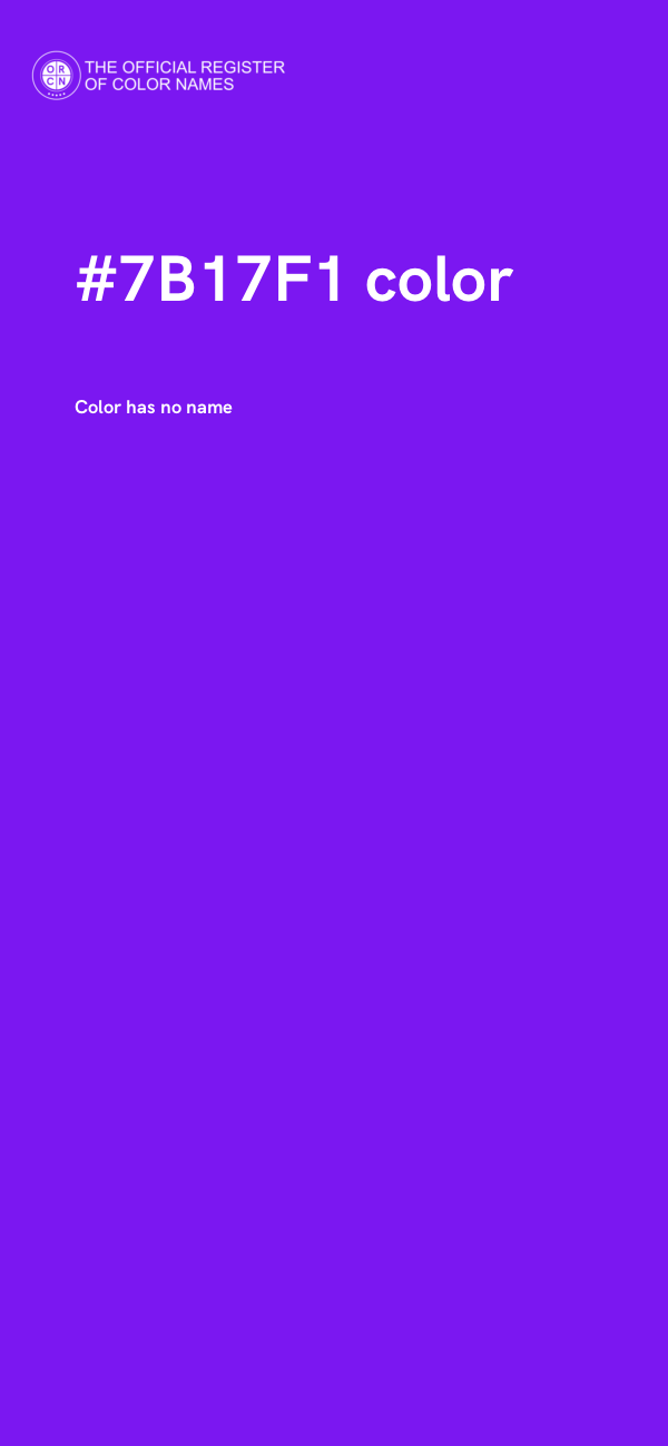 #7B17F1 color image