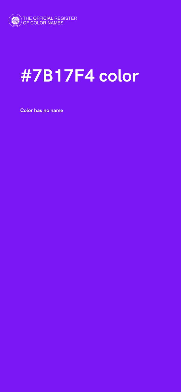 #7B17F4 color image