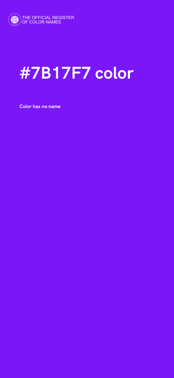 #7B17F7 color image