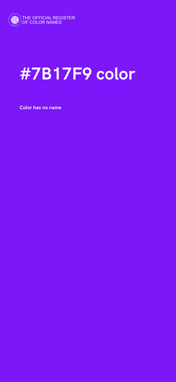 #7B17F9 color image