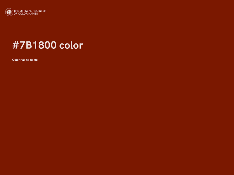 #7B1800 color image