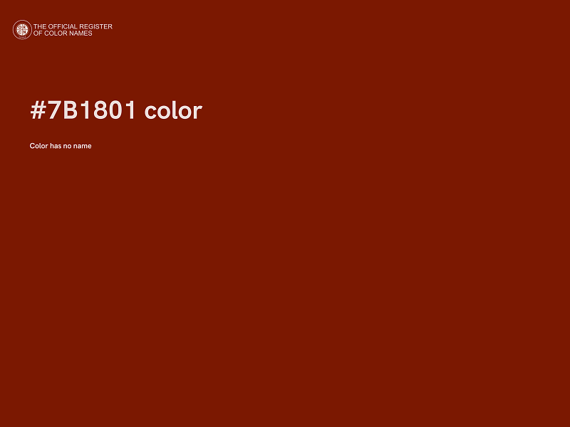 #7B1801 color image