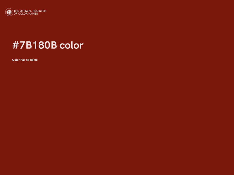 #7B180B color image