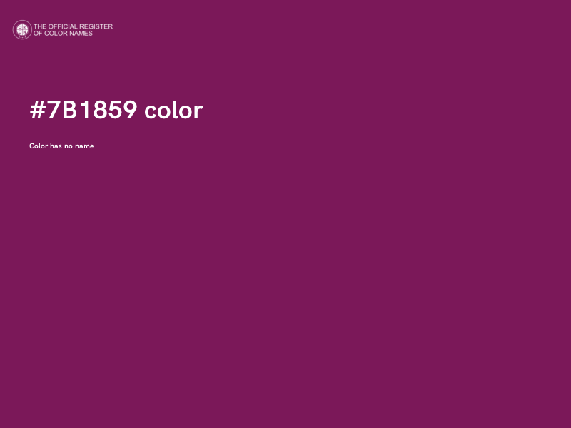 #7B1859 color image
