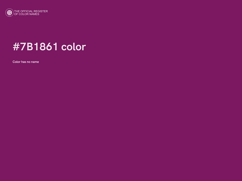 #7B1861 color image