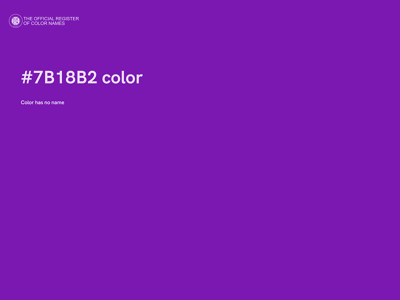 #7B18B2 color image