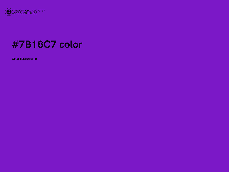 #7B18C7 color image