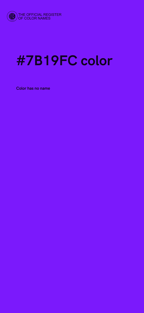 #7B19FC color image