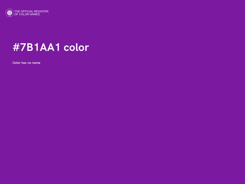 #7B1AA1 color image