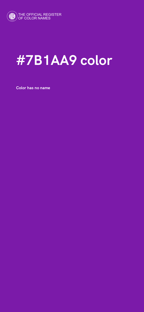 #7B1AA9 color image