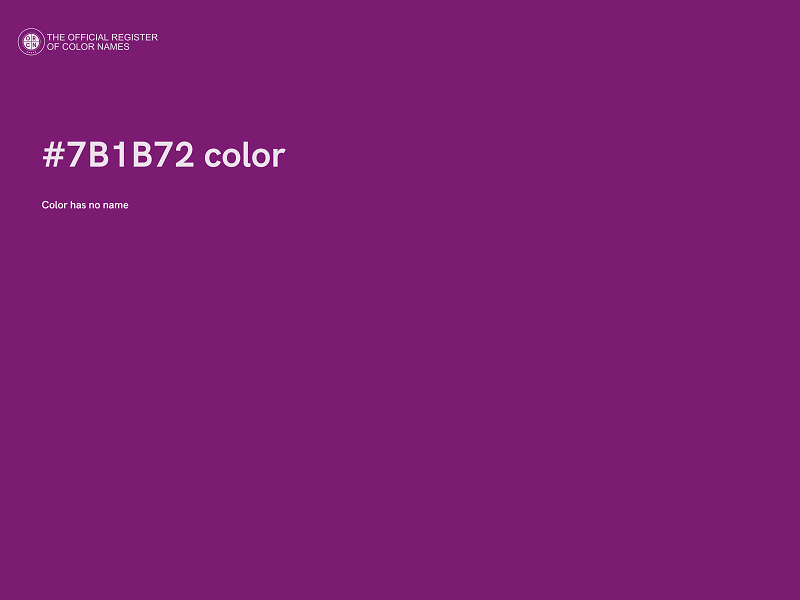 #7B1B72 color image