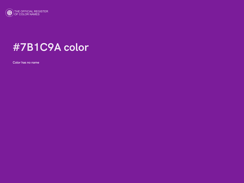 #7B1C9A color image