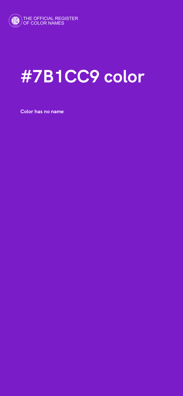 #7B1CC9 color image