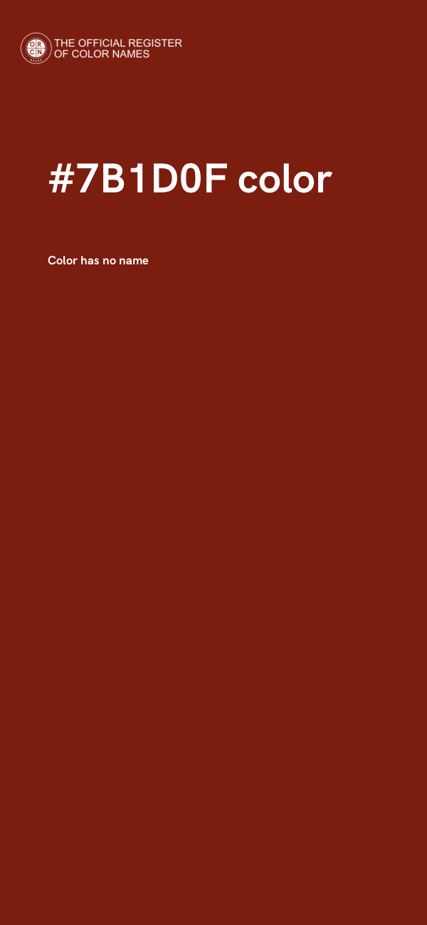 #7B1D0F color image