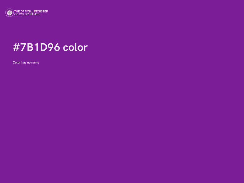 #7B1D96 color image