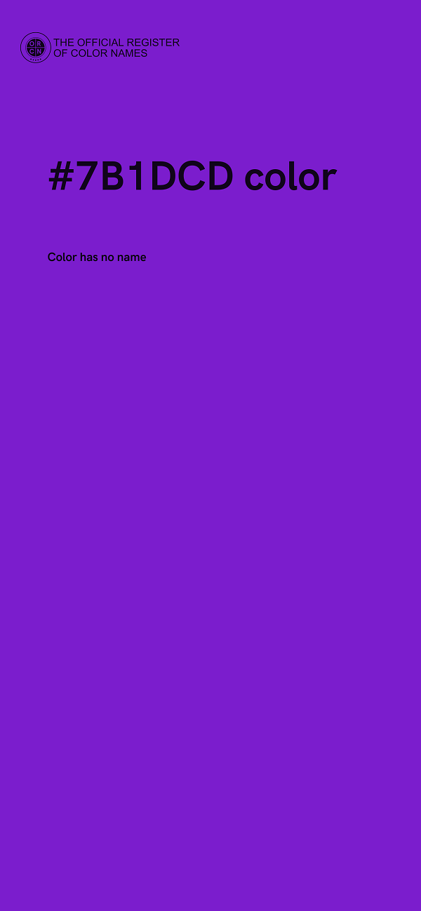 #7B1DCD color image