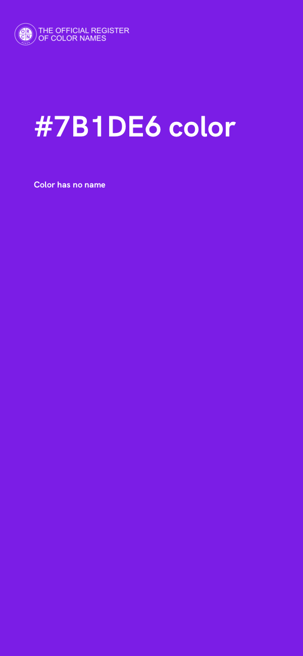 #7B1DE6 color image
