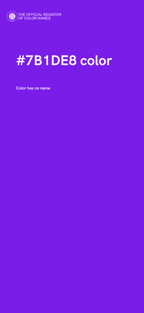 #7B1DE8 color image