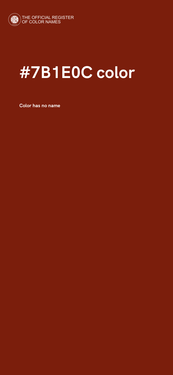 #7B1E0C color image