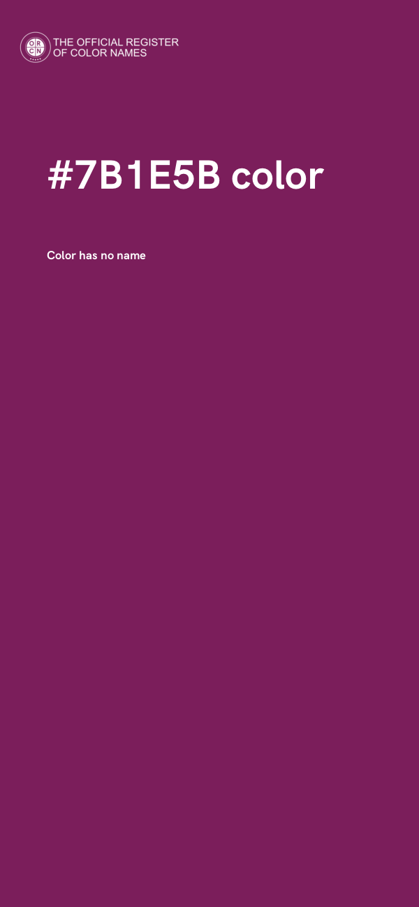 #7B1E5B color image