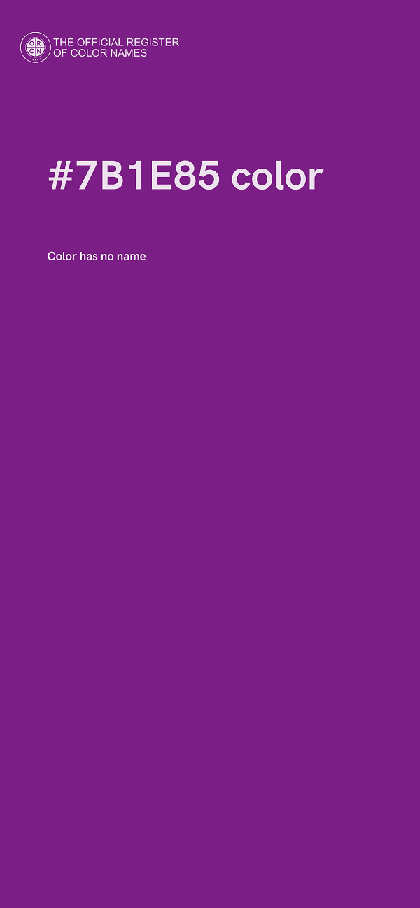 #7B1E85 color image