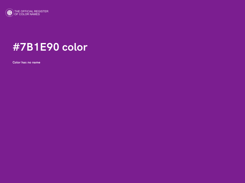 #7B1E90 color image