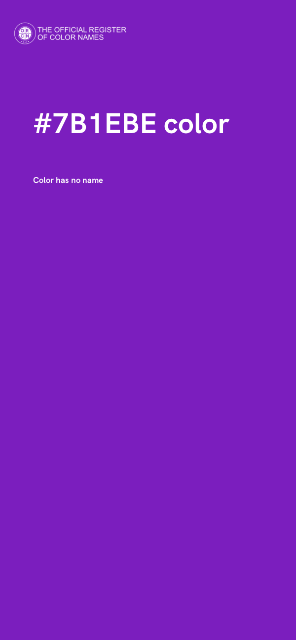 #7B1EBE color image