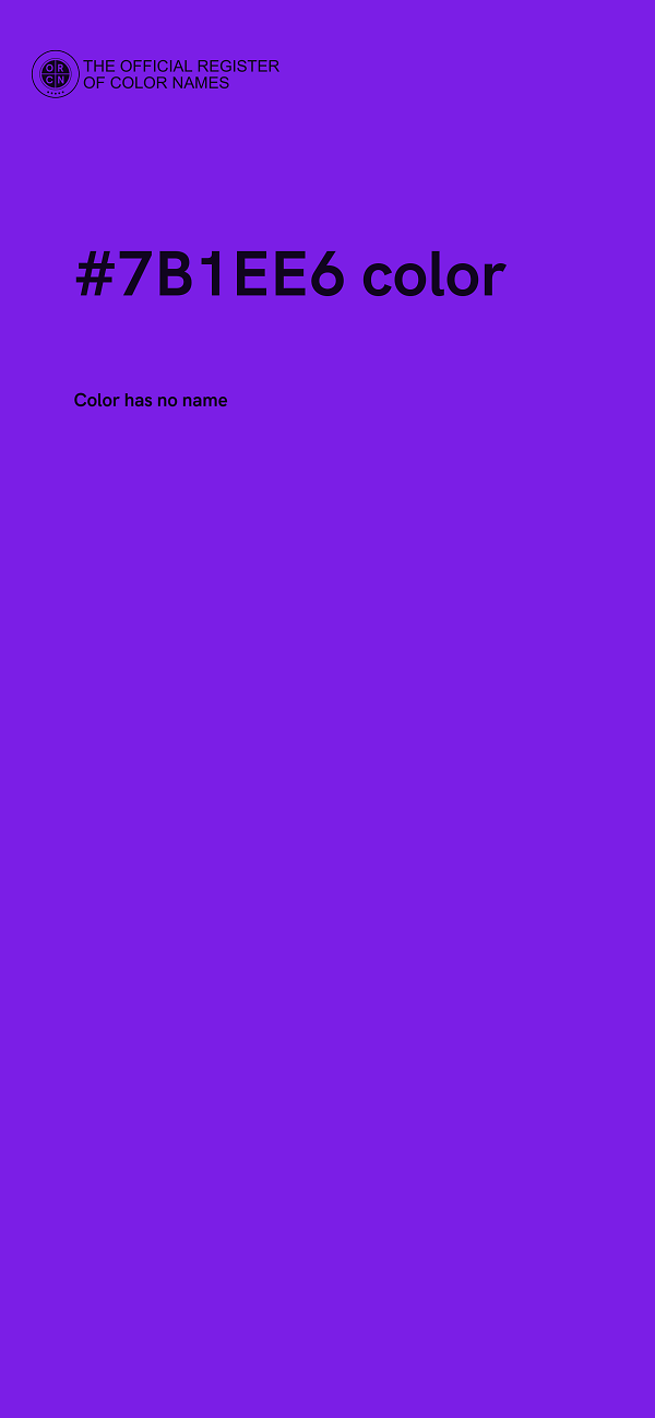 #7B1EE6 color image