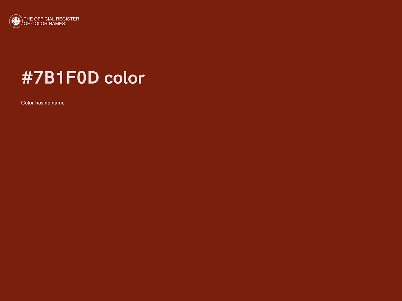 #7B1F0D color image