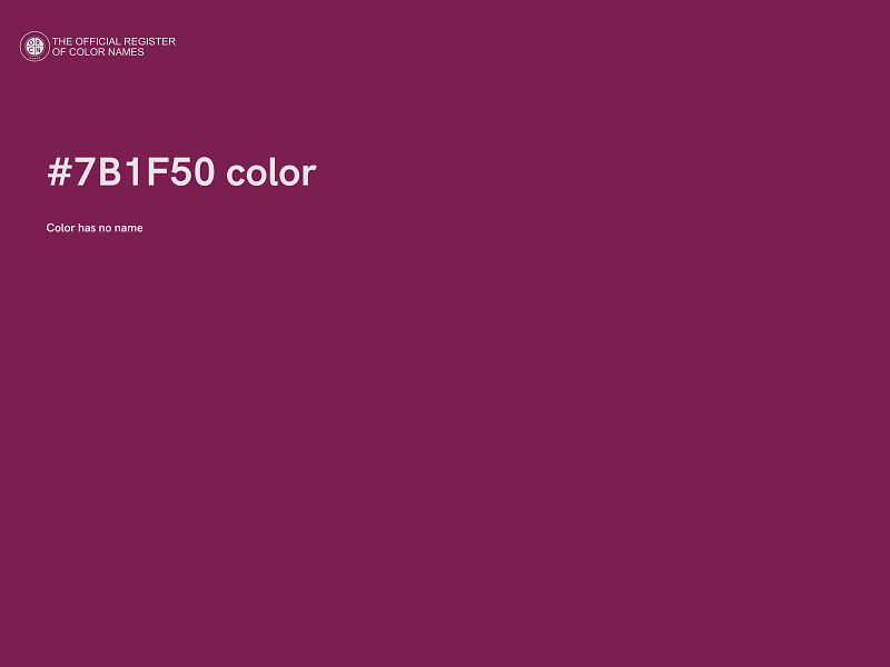 #7B1F50 color image