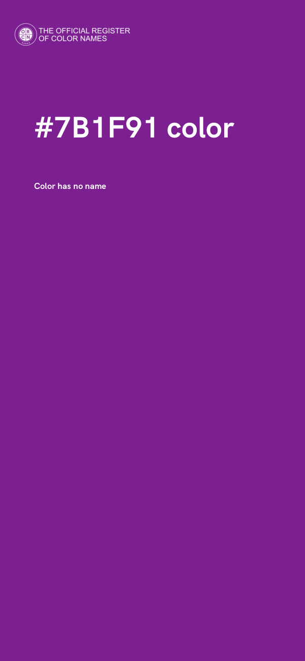 #7B1F91 color image