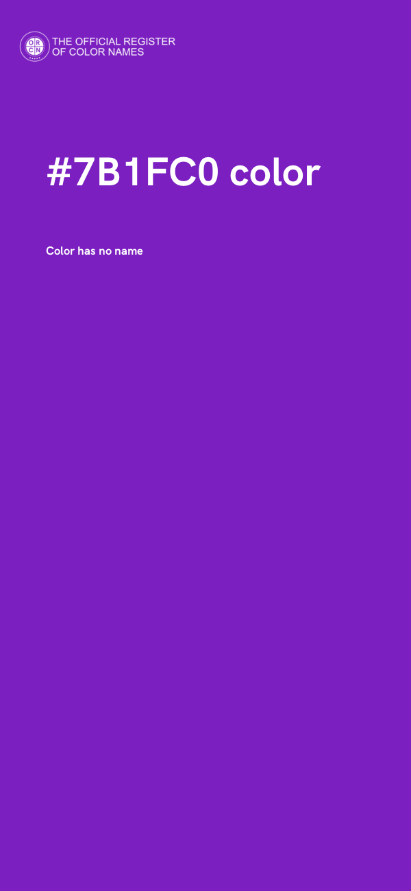 #7B1FC0 color image