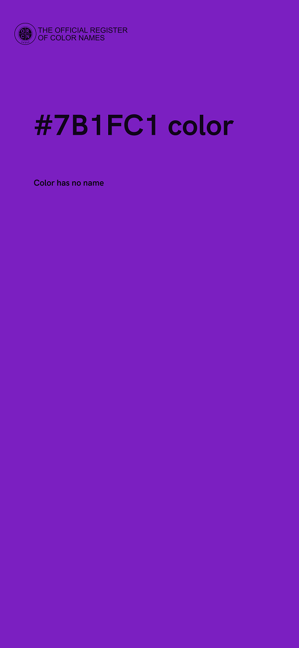 #7B1FC1 color image