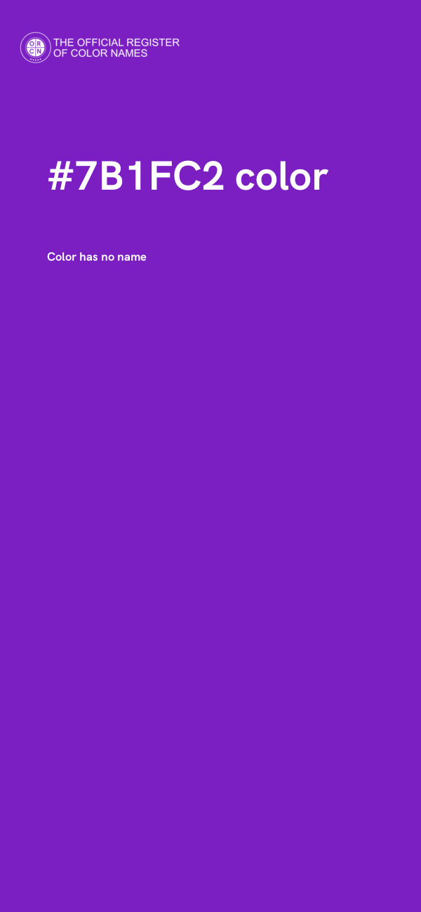 #7B1FC2 color image