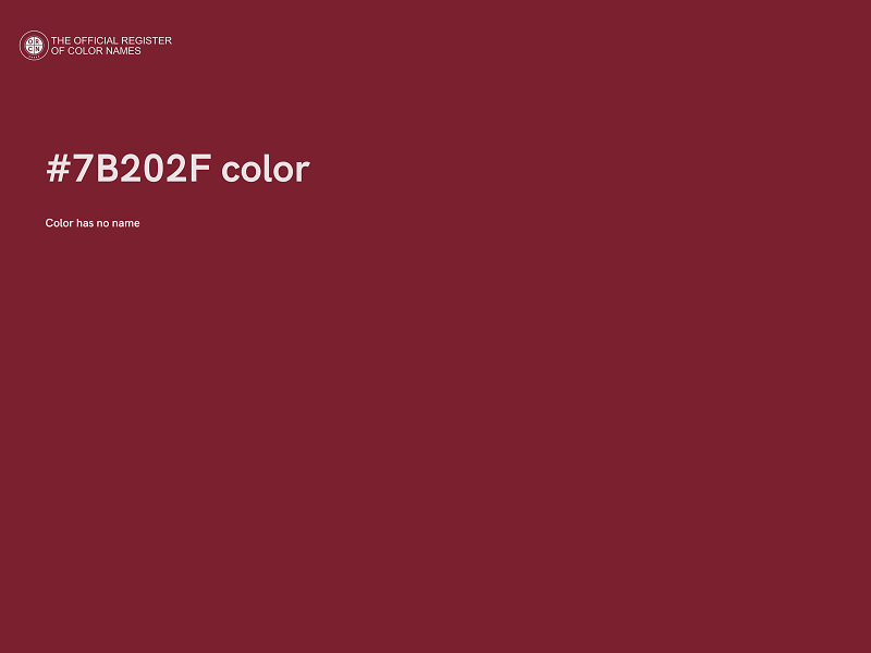 #7B202F color image