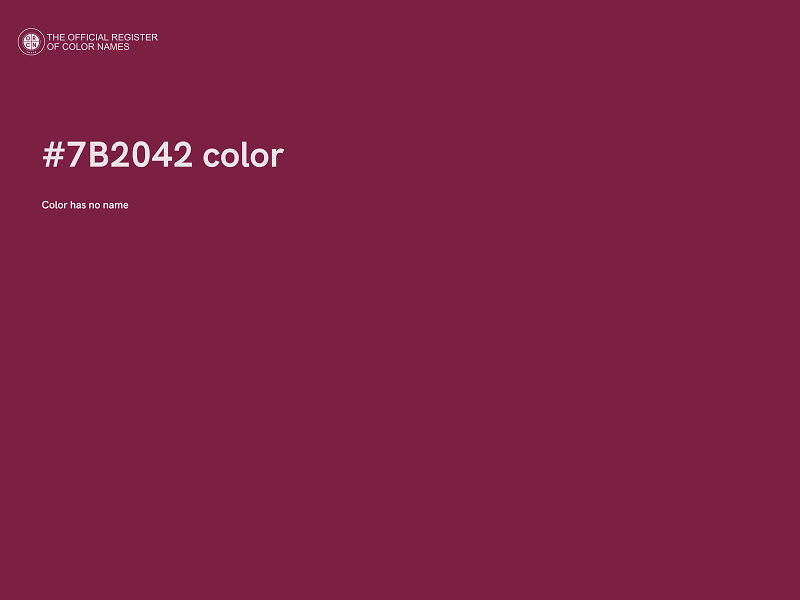 #7B2042 color image