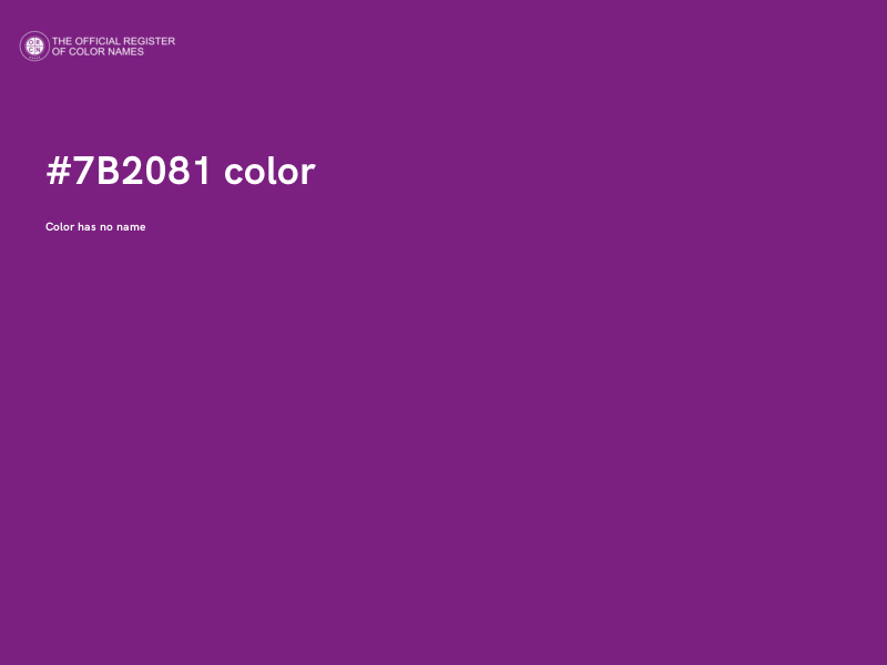 #7B2081 color image