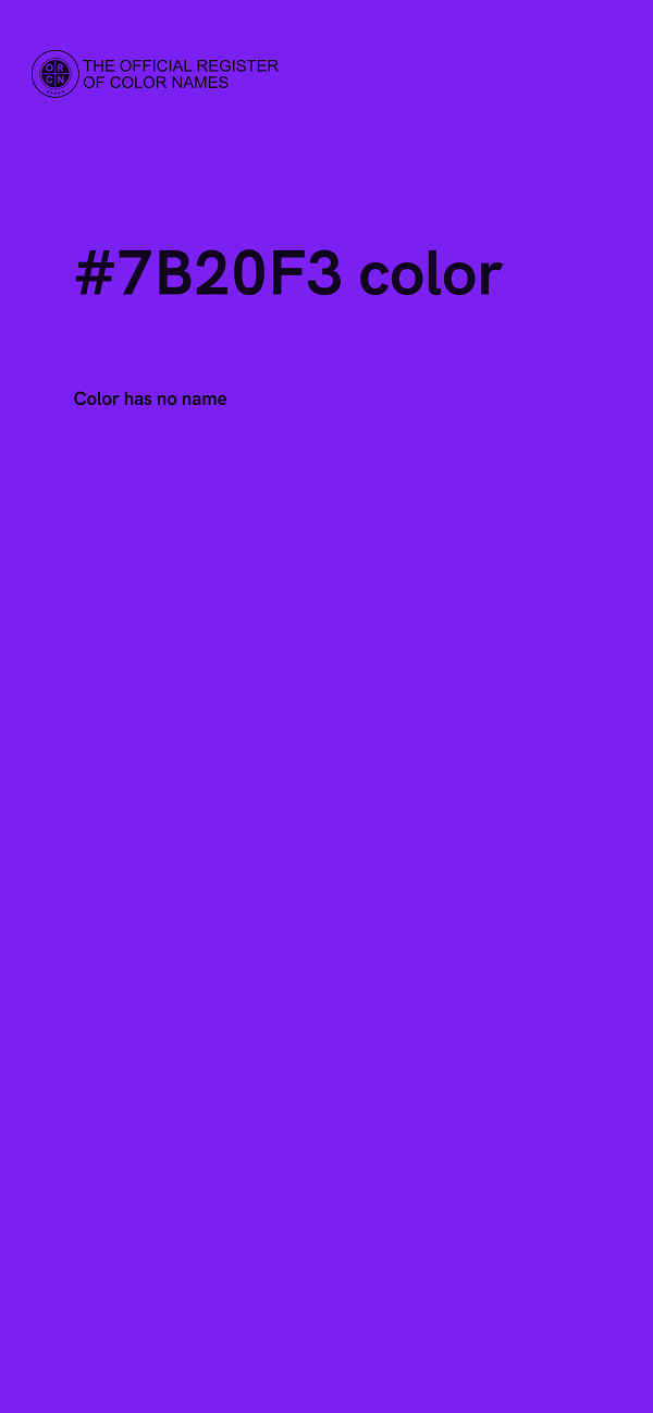 #7B20F3 color image