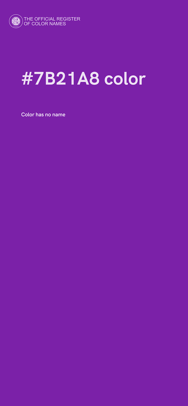 #7B21A8 color image