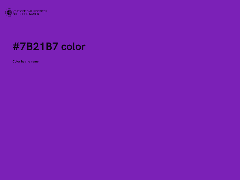 #7B21B7 color image