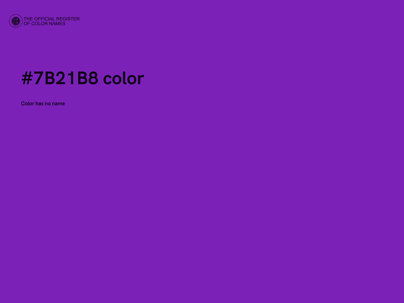 #7B21B8 color image